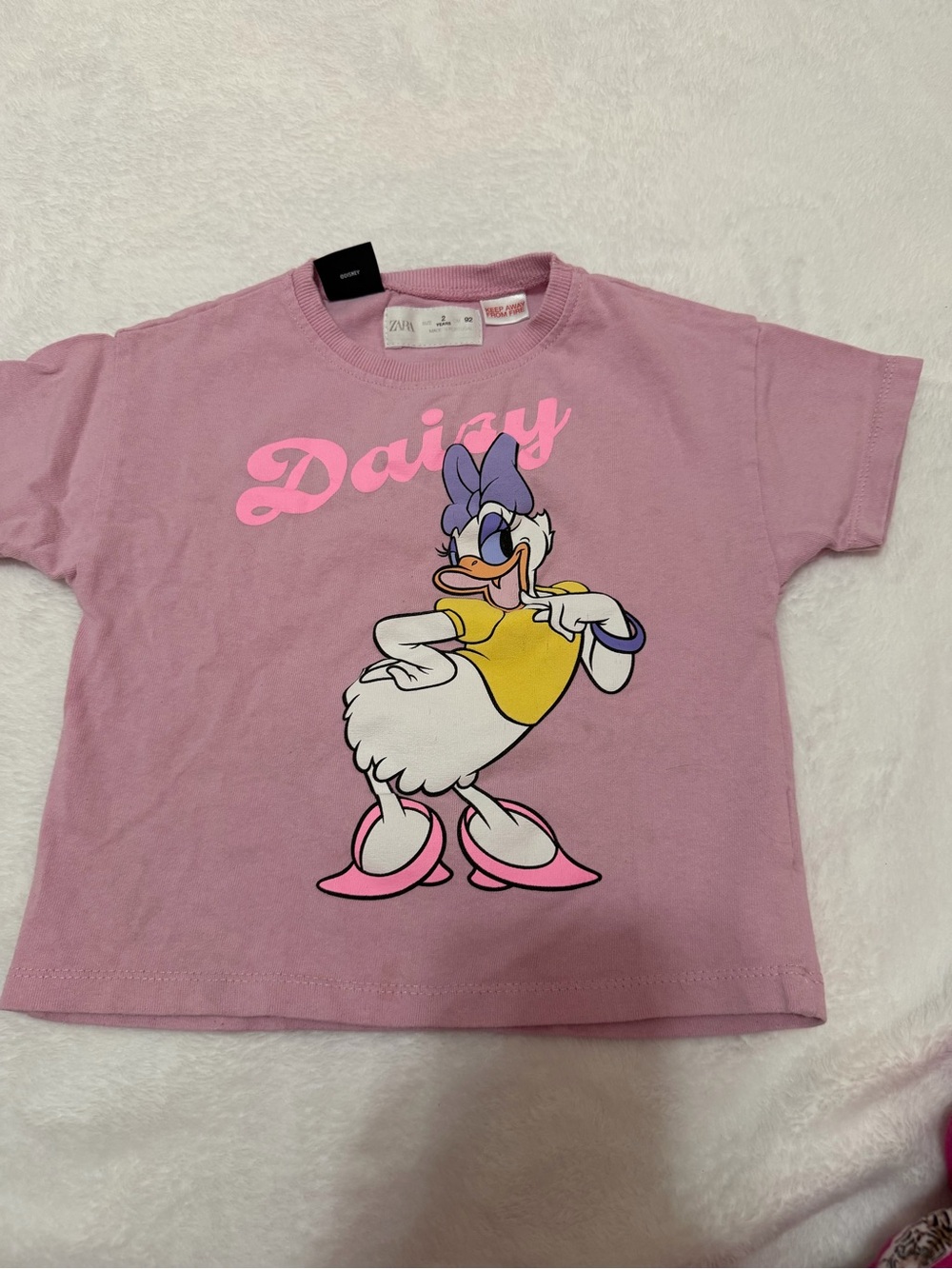 Zara Kids Daisy Graphic Tee - Pink